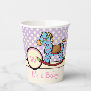 Vasos De Papel Delight Hearts Rocking Horse Paper Cup