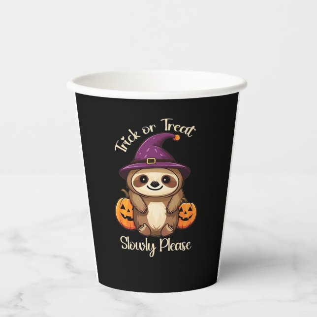 Vasos De Papel Demasiado perezoso como para ser escarnio melancól (Anverso)