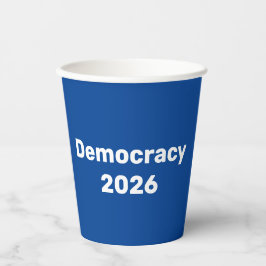 Vasos De Papel Democracia 2026 Elecciones de mitad de período