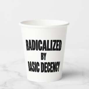 Vasos De Papel Democracia Social Radicalizada Por La Decencia Bás