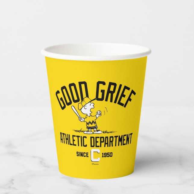 Vasos De Papel Departamento de Atletismo de Good Grief (Anverso)