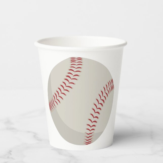 Vasos De Papel Deportes de béisbol (Anverso)