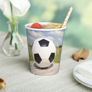 Vasos De Papel Deportes de la fiesta de cumpleaños adolescente