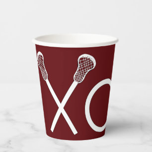 Vasos De Papel Deportes de Lacrosse