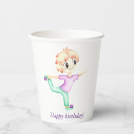 Vasos De Papel Deportista de niñito con jengibre divertido