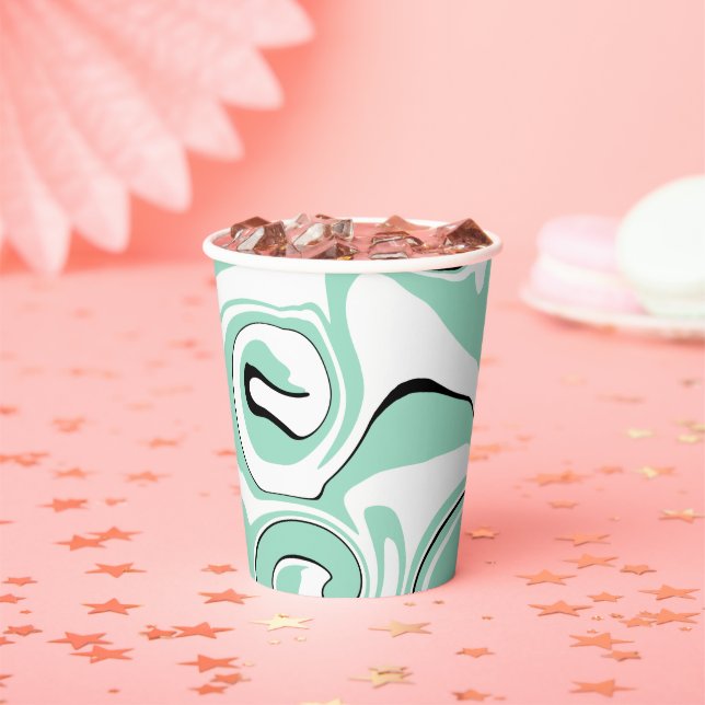 Vasos De Papel Derrame - Verde (Fábrica de la Moneda) (in situ)