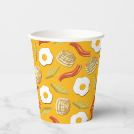 Vasos De Papel Desayuno Brunch Cumpleaños Fiesta Niños Cute