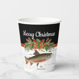 Vasos De Papel Deseándote una verdadera pescadería, Navidades de