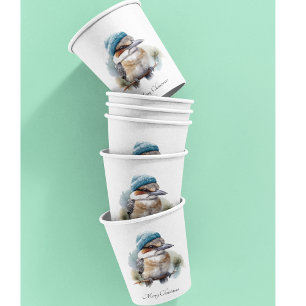 Vasos De Papel Deseos de cucaburra de invierno, personalizado
