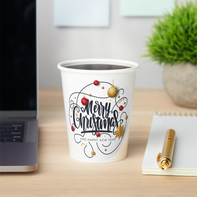 Vasos De Papel Deseos de los navidades (in situ)