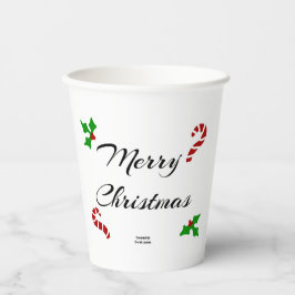 Vasos de Papel Deseos de Navidad