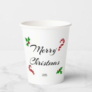 Vasos de Papel Deseos de Navidad