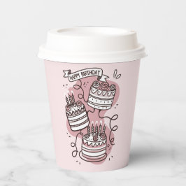 Vasos De Papel Desfile de pasteles