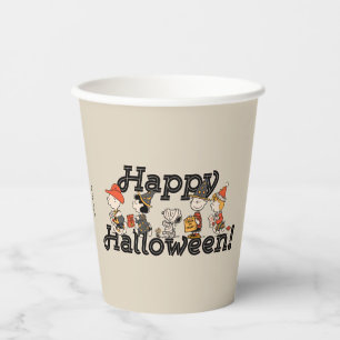 Vasos De Papel Desfile Feliz Halloween de la Pandilla de Peanuts