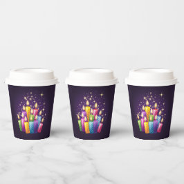 Vasos De Papel Deslumbrante de velas