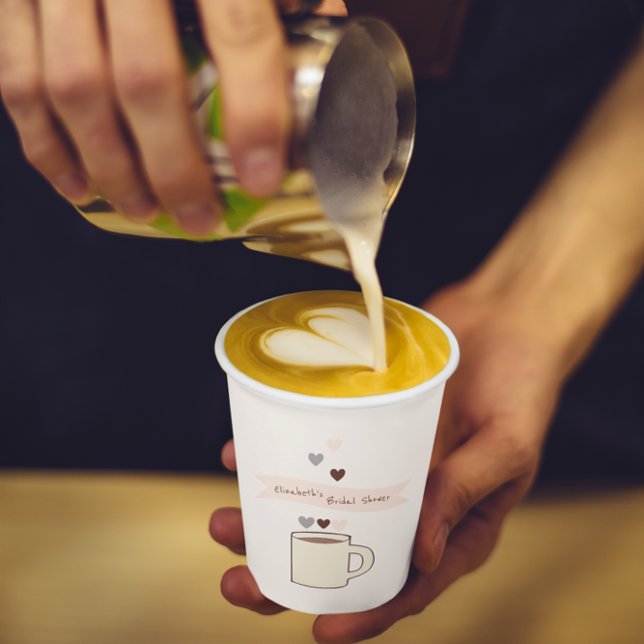 Vasos De Papel Despedida de soltera con café (Subido por el creador)