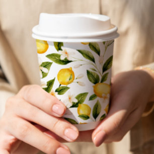 Vasos De Papel Despedida de soltera con limón cítrico
