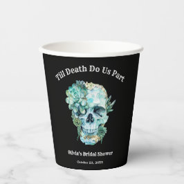 Vasos De Papel Despedida de soltera de Halloween Hasta que la Mue