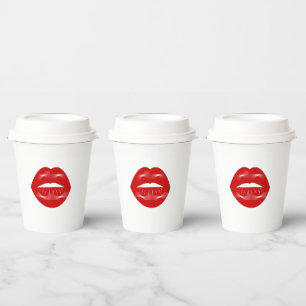 Vasos De Papel Despedida de soltera de Labios