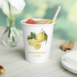 Vasos De Papel Despedida de Soltera de Limones Deliciosos