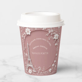 Vasos De Papel Despedida de soltera de Señorita a Señora París To