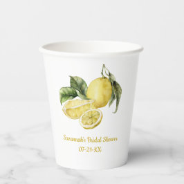 Vasos De Papel Despedida de Soltera Limones Deliciosos