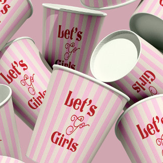 Vasos De Papel Despedida de Soltera Vamos Chicas