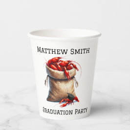 Vasos De Papel Despido Del Personalizado Del Partido De La Gradua