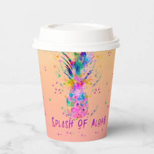 Vasos De Papel Desplome de Aloha