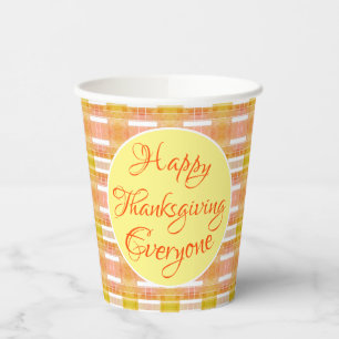 Vasos De Papel Día de Acción de Gracias