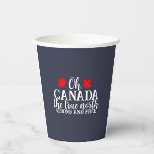Vasos De Papel Día de Canadá