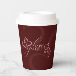 Vasos De Papel Día de Galentines Cute Minimal Modern Chic Script 