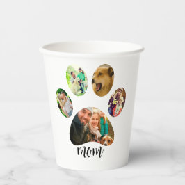 Vasos De Papel Día de la Madre Perro mamá | collage de fotos de i