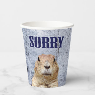 Vasos De Papel Día de la Marmota