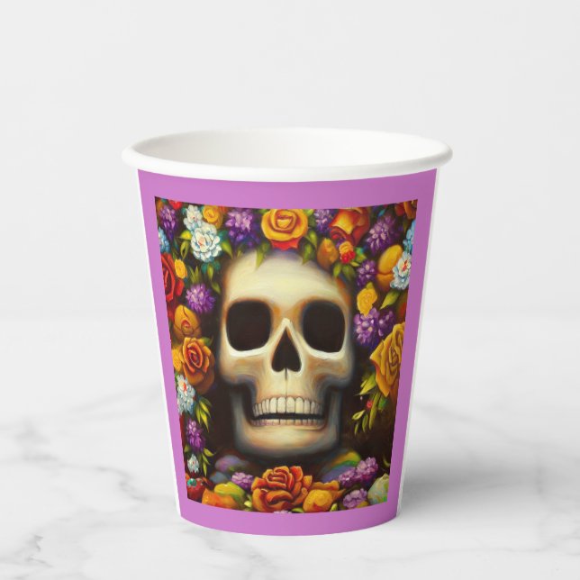 Vasos De Papel Día de los Muertos de Ofendra 5 (Anverso)