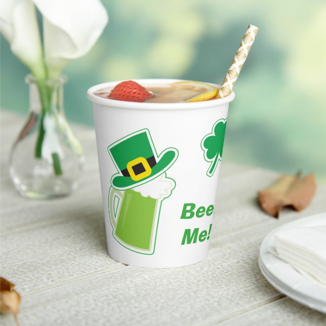 Vasos De Papel Día de San Patricio (in situ)