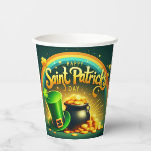 Vasos De Papel Día de San Patricio