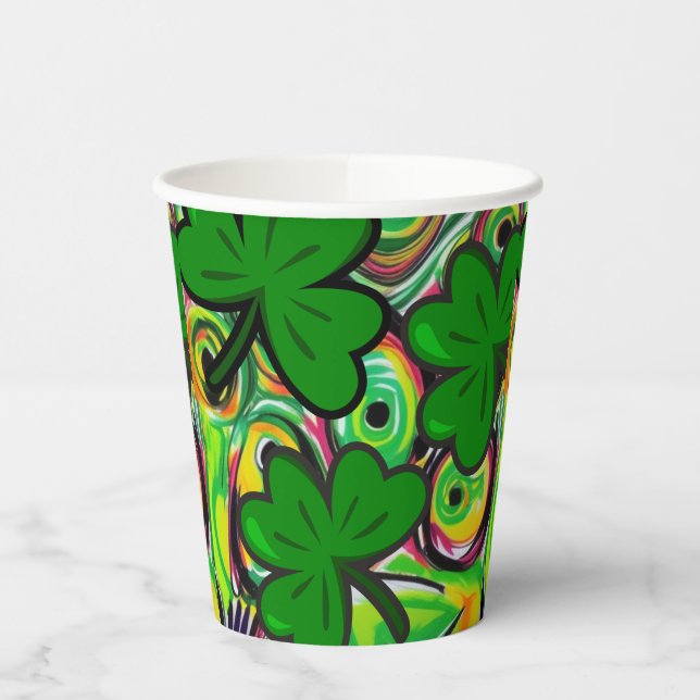 Vasos De Papel Día de San Patricio (Izquierda)