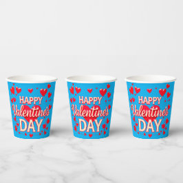 VASOS DE PAPEL DÍA DE SAN VALENTÍN