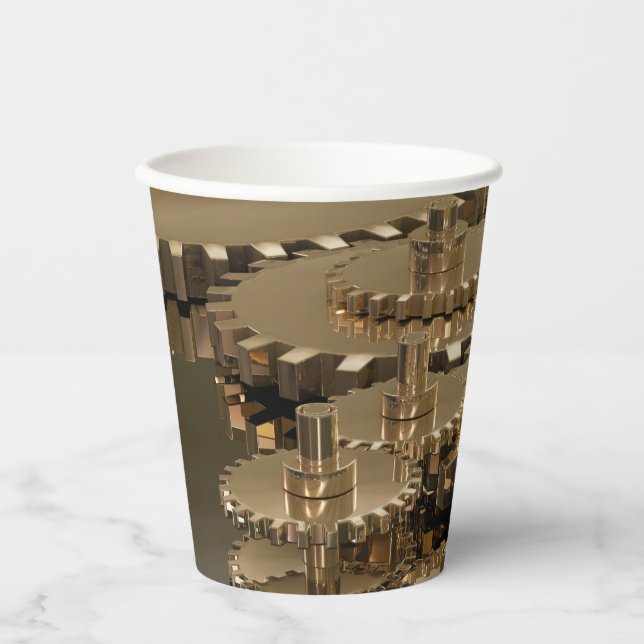 Vasos De Papel Día del padre en marcha (Anverso)