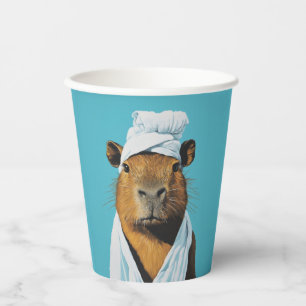 Vasos De Papel Día del spa de Capybara