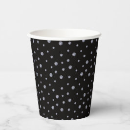 Vasos De Papel Diamantes de imitación de negro