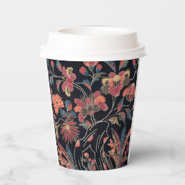 Vasos De Papel Dibujo de Flores