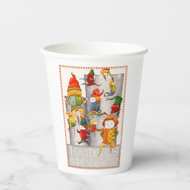 Vasos De Papel DIEZ SEÑORES UN ARROJAMIENTO DE Papel (Anverso)