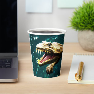 Vasos De Papel Dinosaurio
