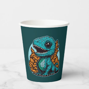 Vasos De Papel Dinosaurio de bebé lindo