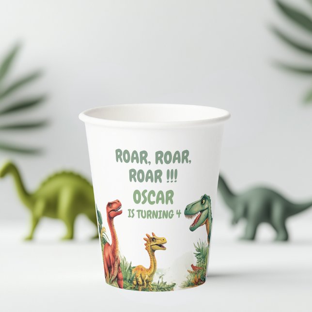 Vasos De Papel Dinosaurio de buen tiempo (Subido por el creador)