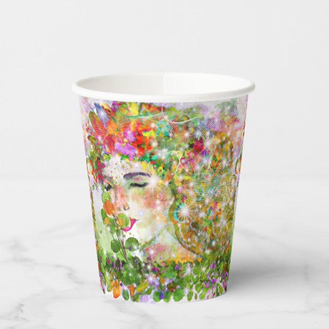 Vasos De Papel Diosa encantada (Izquierda)