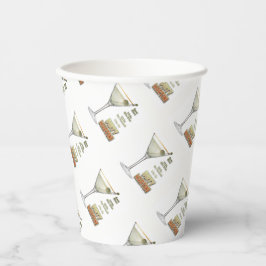 Vasos De Papel Dirini Martini Cocktail Receta Arte taza de papel
