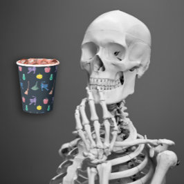 Vasos De Papel Diseñar con divertidos personajes de Halloween